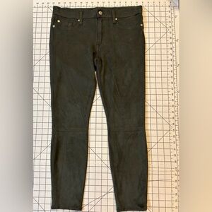7 For All Mankind Women’s Size 31 Grey Faux Suede Jeans